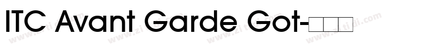 ITC Avant Garde Got字体转换